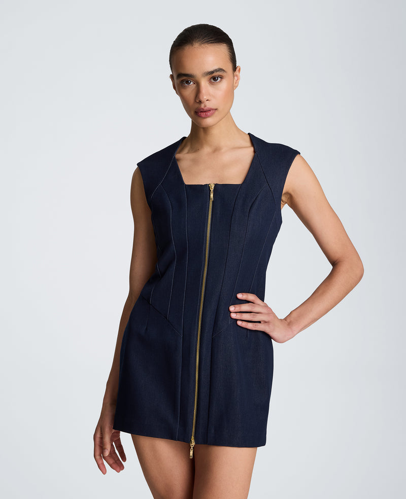 Kenneth Cole - Halter Neck Zipper Front Mini Dress WOMENS DRESS for Women