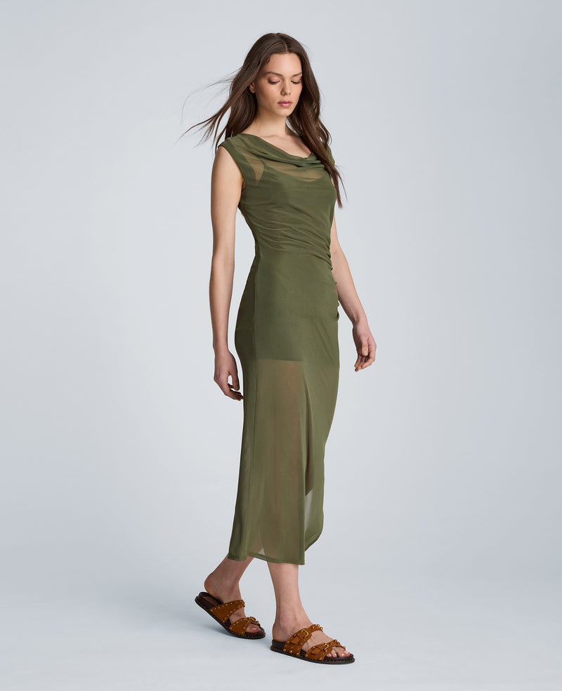 Kenneth Cole - Sleeveless Cowl Neck Midi Dress WOMENS DRESS for Women