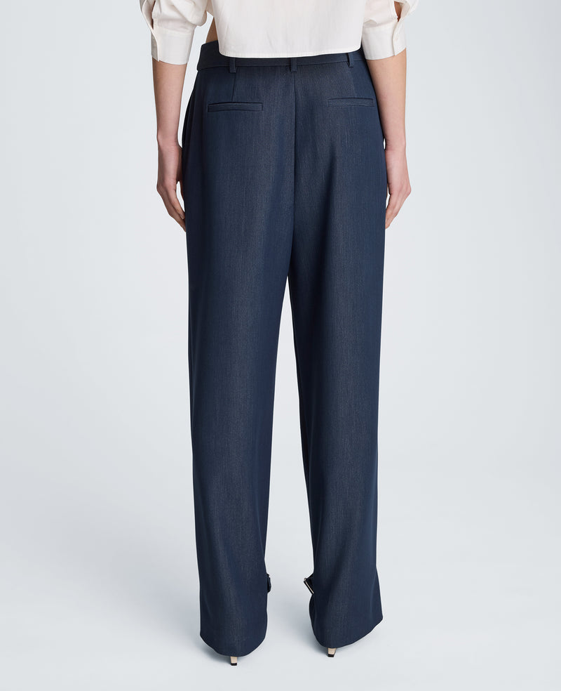 Kenneth Cole - High Rise Fly Front Belted Pant WOMENS PANTS for Women