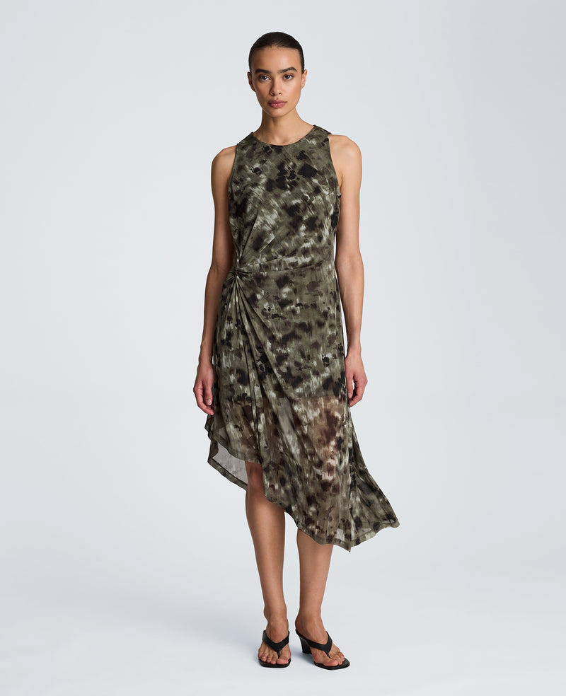Kenneth Cole - Asymmetrical Hem Midi Dress WOMENS DRESS for Women