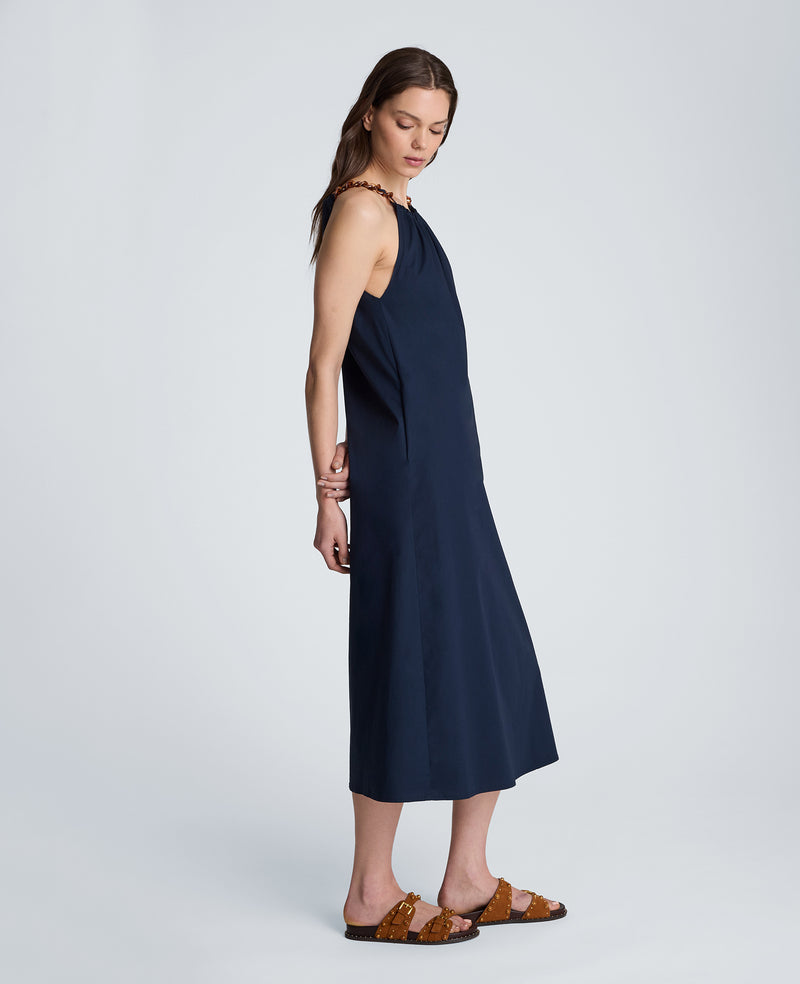 Kenneth Cole - Tortoiseshell Tie Halter Midi Dress WOMENS DRESS for Women