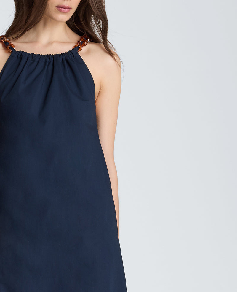 Kenneth Cole - Tortoiseshell Tie Halter Midi Dress WOMENS DRESS for Women