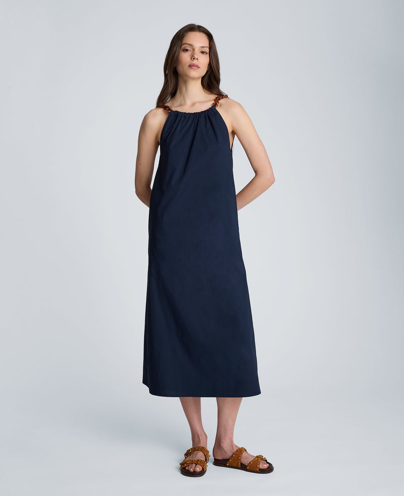 Kenneth Cole - Tortoiseshell Tie Halter Midi Dress WOMENS DRESS for Women