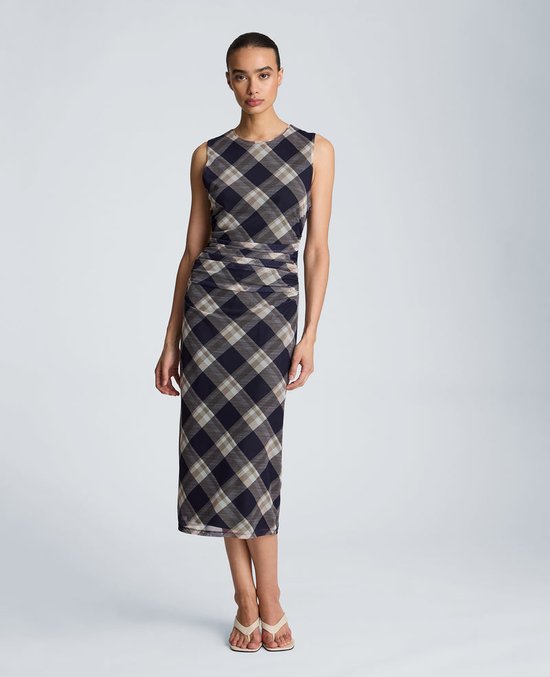 Kenneth Cole - Side Ruched Midi Dress WOMENS DRESS for Women