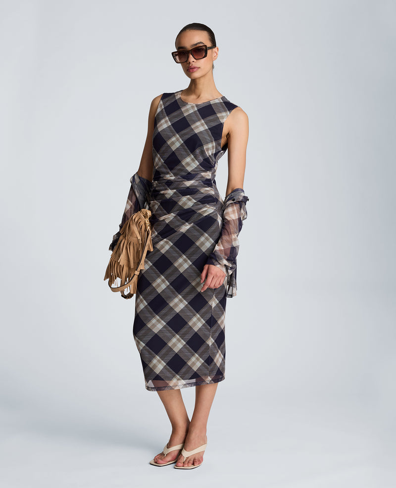 Kenneth Cole - Side Ruched Midi Dress WOMENS DRESS for Women