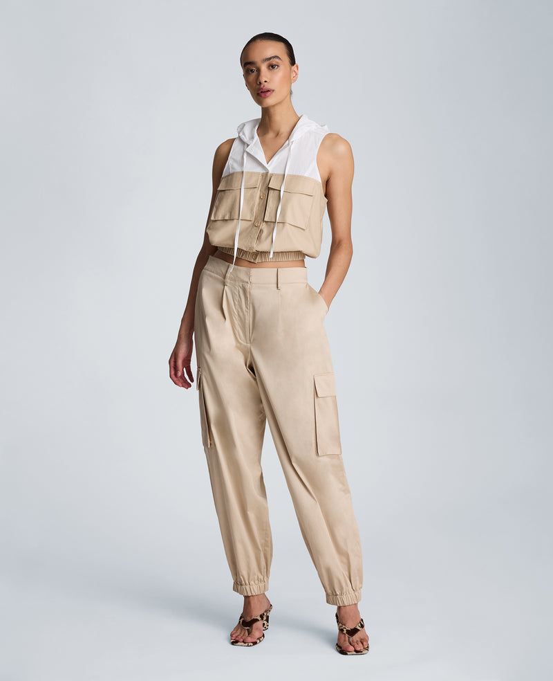 Kenneth Cole - Fly Front Jogger Pleated Cargo Pant WOMENS PANTS for Women
