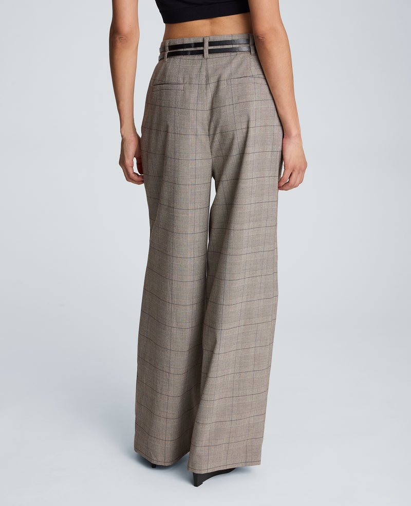 Kenneth Cole - High Rise Fly Front Wide Leg Double Belted Pleat Pant WOMENS PANTS for Women
