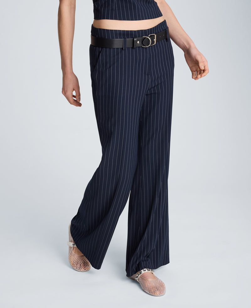 Kenneth Cole - Fly Front Flare Belted Pant WOMENS PANTS for Women