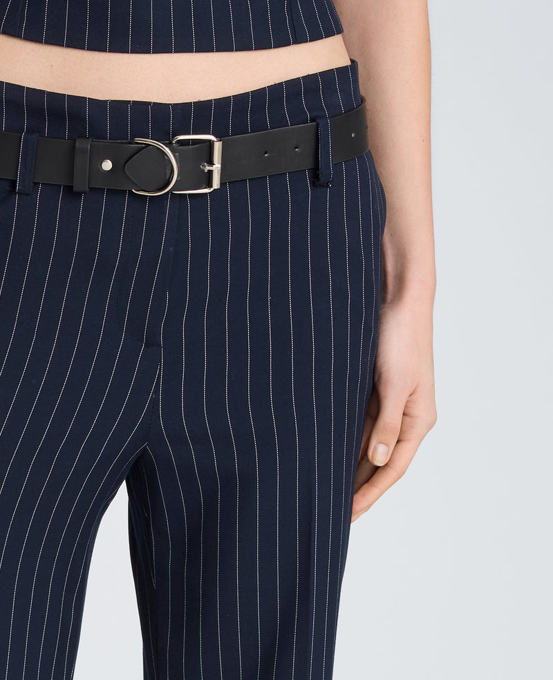 Kenneth Cole - Fly Front Flare Belted Pant WOMENS PANTS for Women