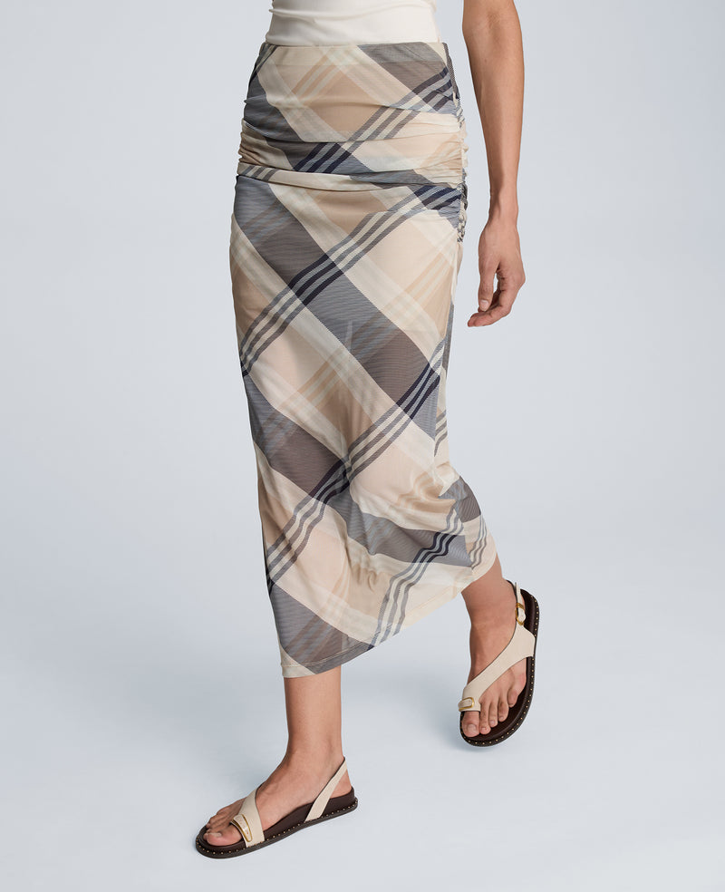 Kenneth Cole - Pull On Side Ruched Midi Skirt WOMENS SKIRTS for Women