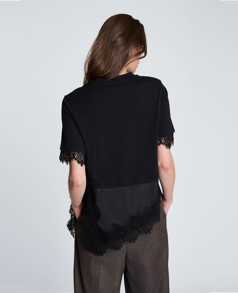 Kenneth Cole - Lace Combo Tee WOMENS KNITS for Women