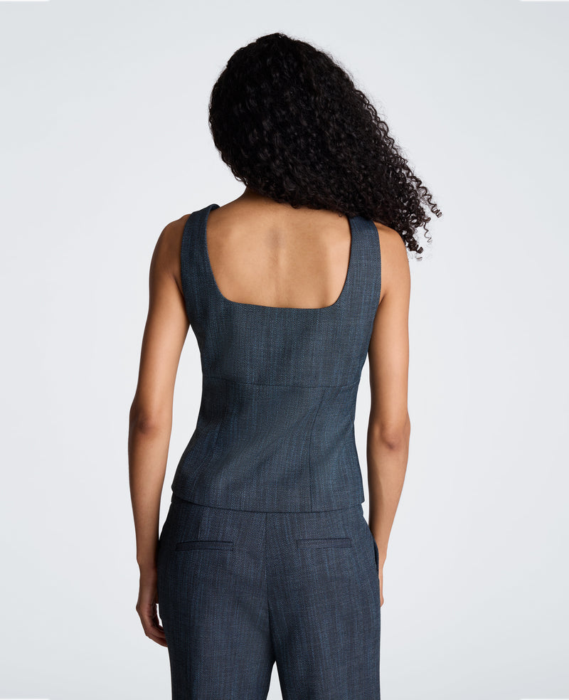 Kenneth Cole - Button Front Bustier Vest WOMENS JACKET for Women