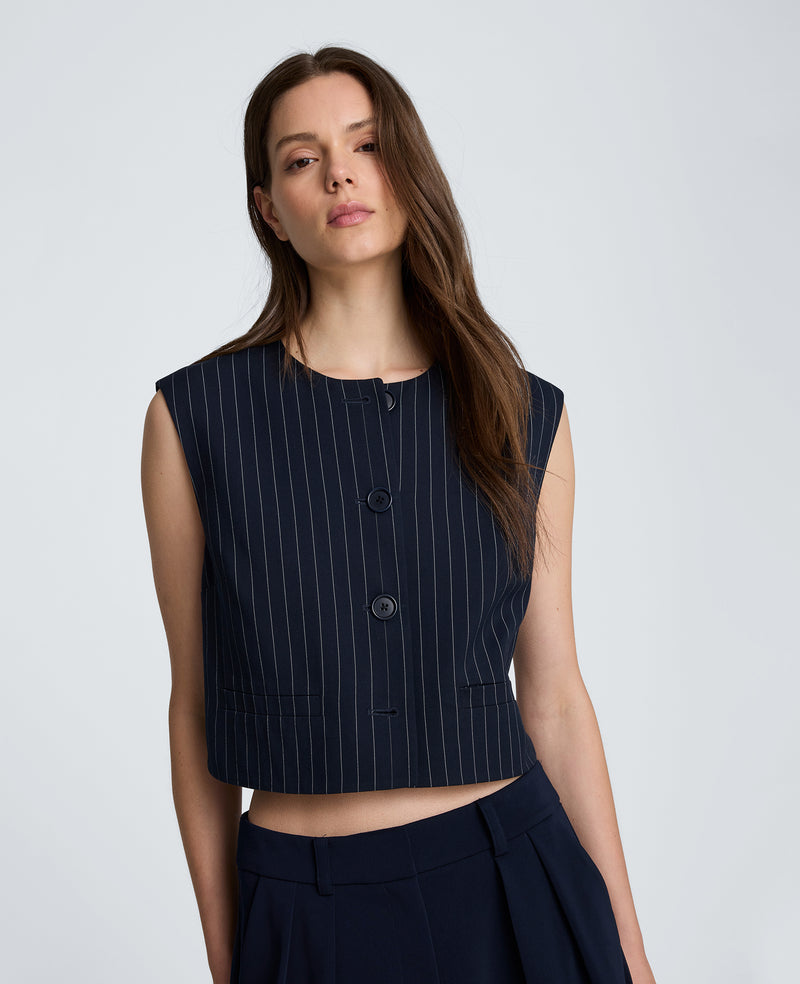 Kenneth Cole - Boxy Four Button Vest WOMENS JACKET for Women