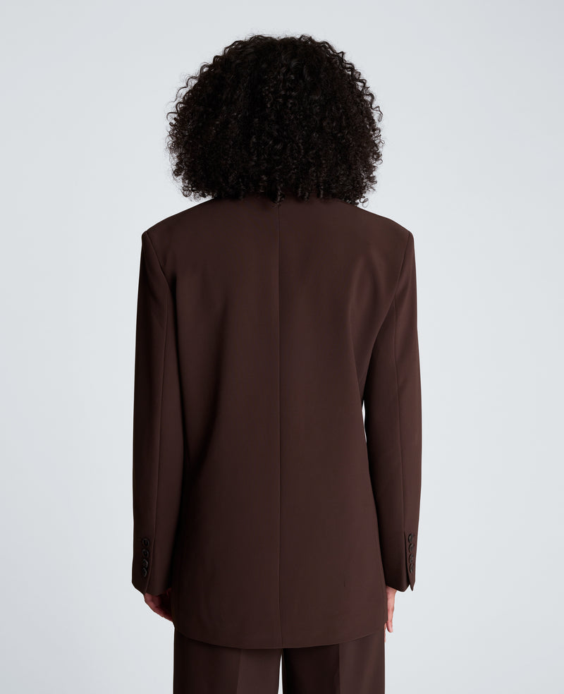 Kenneth Cole - Three Button Boyfriend Jacket with Flap Pockets WOMENS JACKET for Women