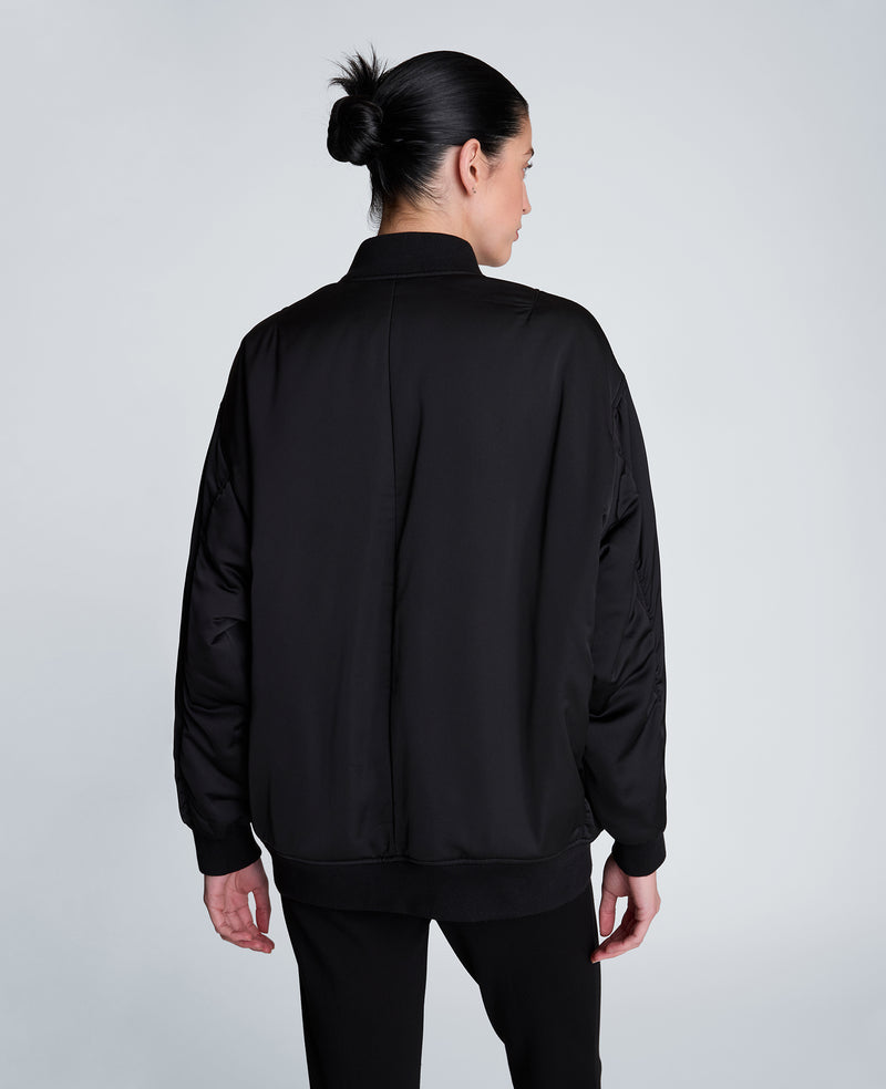 Kenneth Cole - Boyfriend Bomber Jacket with Flap Pockets WOMENS JACKET for Women