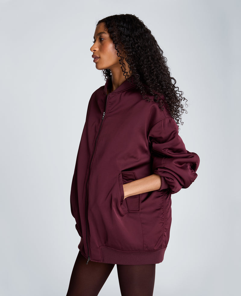Kenneth Cole - Boyfriend Bomber Jacket with Flap Pockets WOMENS JACKET for Women