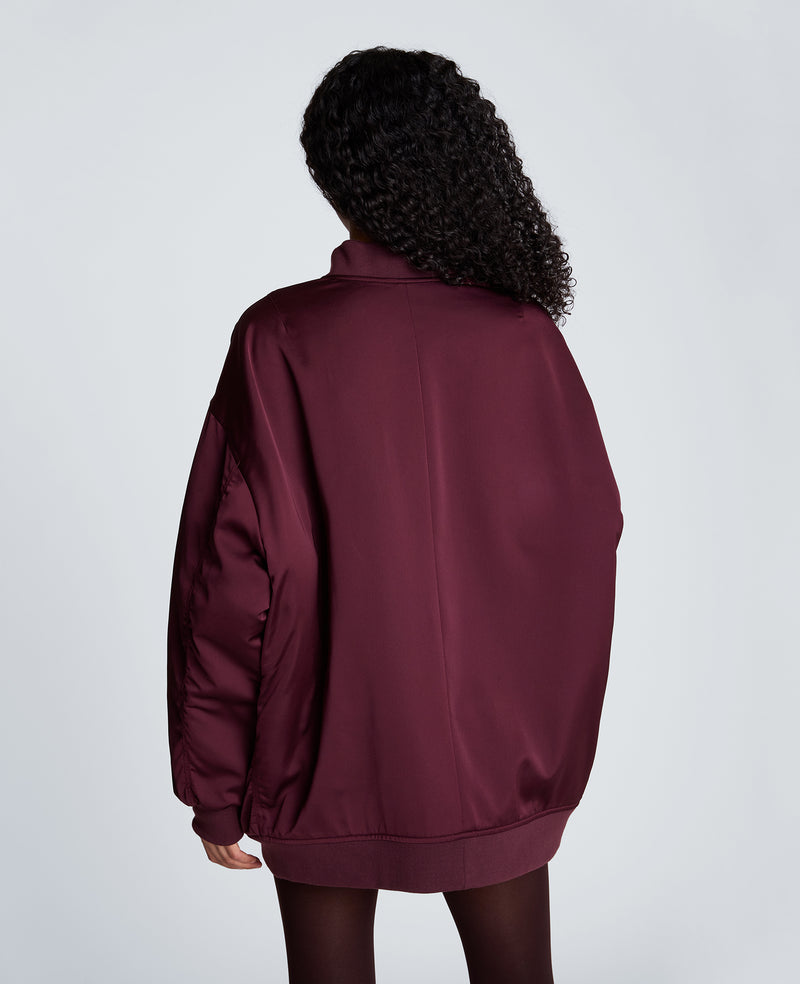Kenneth Cole - Boyfriend Bomber Jacket with Flap Pockets WOMENS JACKET for Women