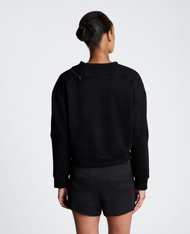 Kenneth Cole - Crew Neck Pullover with Zippers WOMENS KNITS for Women
