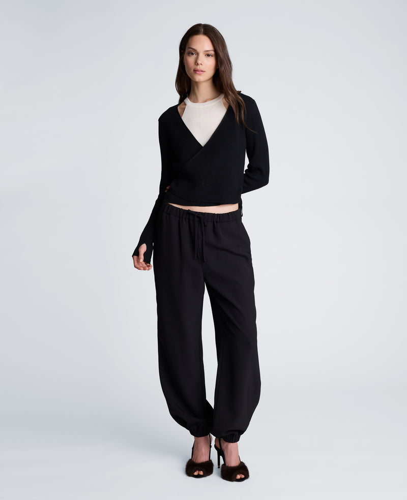 Kenneth Cole - Rib Halter Wrap Sweater WOMENS SWEATER for Women