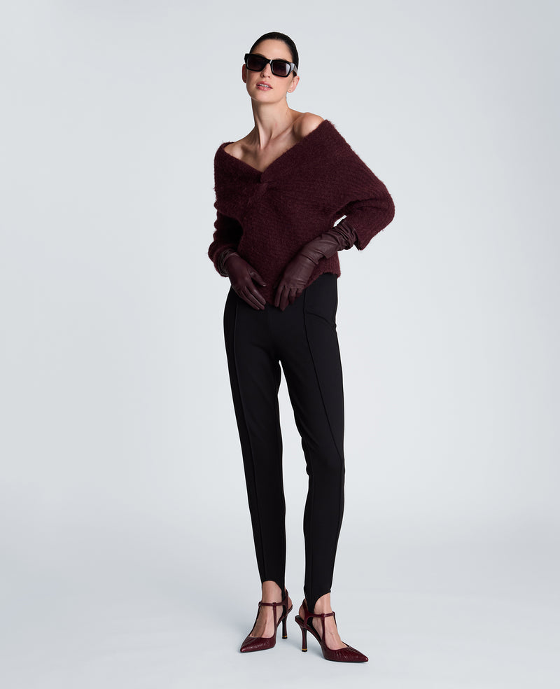 Kenneth Cole - Asymmetrical Drape Neck Chunky Sweater WOMENS SWEATER for Women