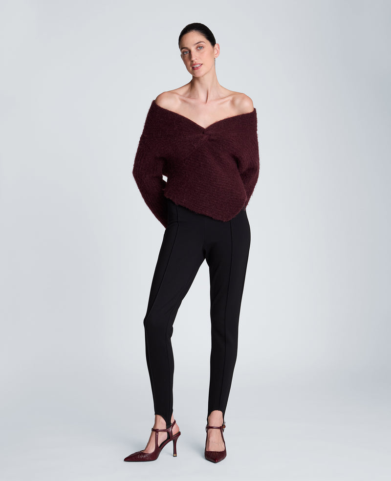 Kenneth Cole - Asymmetrical Drape Neck Chunky Sweater WOMENS SWEATER for Women