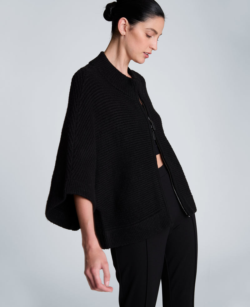 Kenneth Cole - Elbow Sleeve Doleman Zip Cardigan WOMENS SWEATER for Women