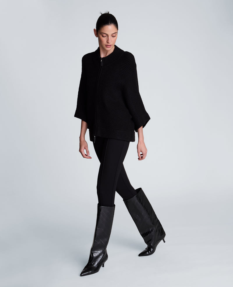 Kenneth Cole - Elbow Sleeve Doleman Zip Cardigan WOMENS SWEATER for Women