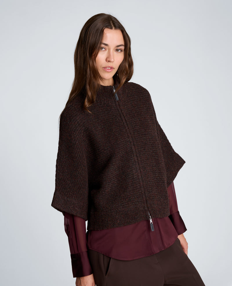 Kenneth Cole - Elbow Sleeve Doleman Zip Cardigan WOMENS SWEATER for Women