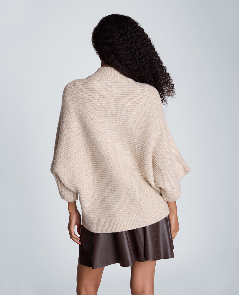 Kenneth Cole - Elbow Sleeve Doleman Zip Cardigan WOMENS SWEATER for Women