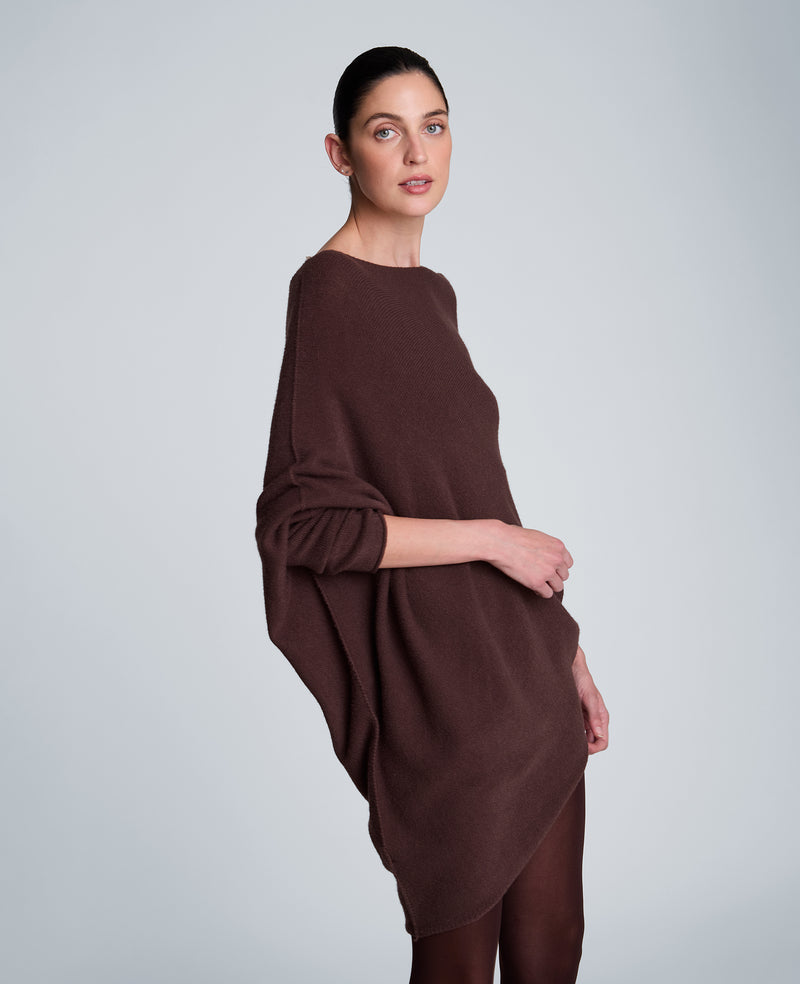 Kenneth Cole - Asymmetrical Drape Neck Jersey Body Sweater WOMENS SWEATER for Women