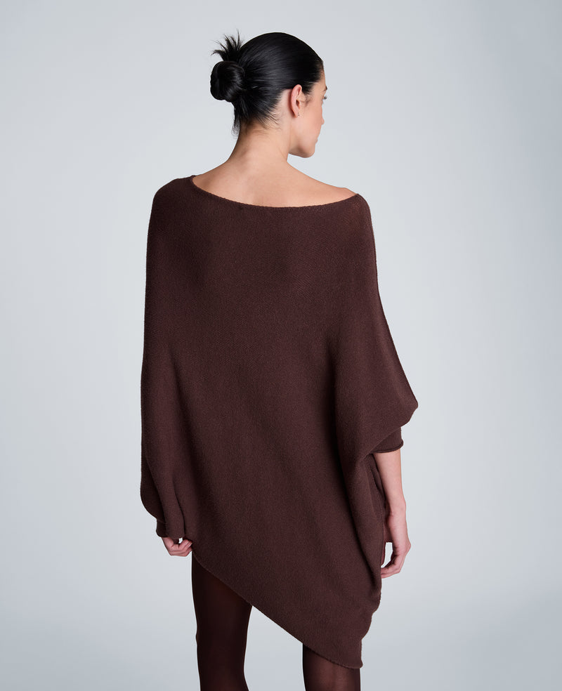Kenneth Cole - Asymmetrical Drape Neck Jersey Body Sweater WOMENS SWEATER for Women