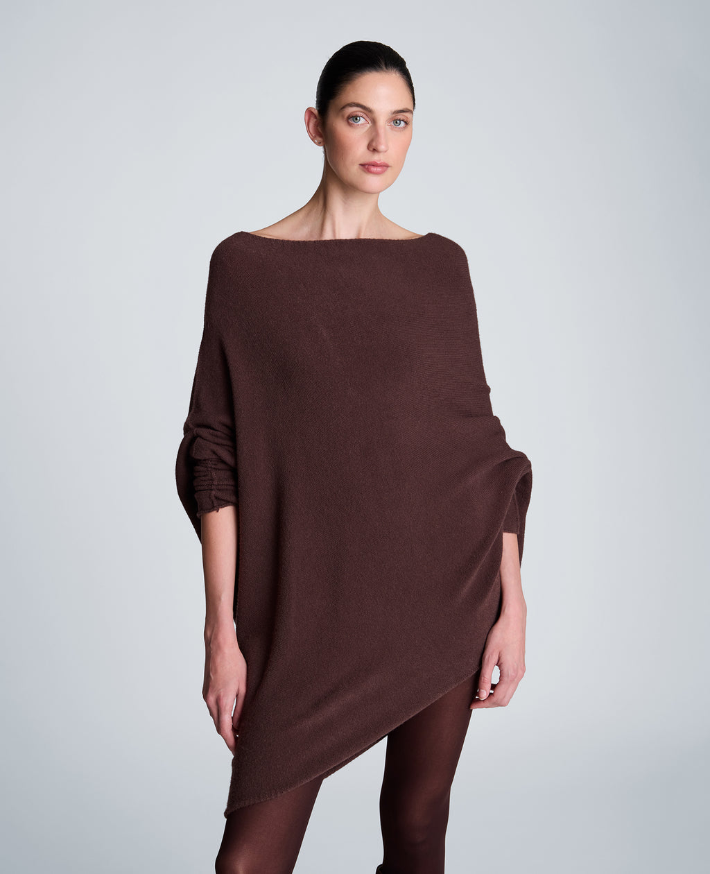 Kenneth Cole - Asymmetrical Drape Neck Jersey Body Sweater WOMENS SWEATER for Women 