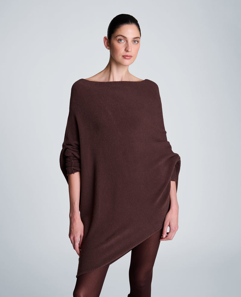 Kenneth Cole - Asymmetrical Drape Neck Jersey Body Sweater WOMENS SWEATER for Women