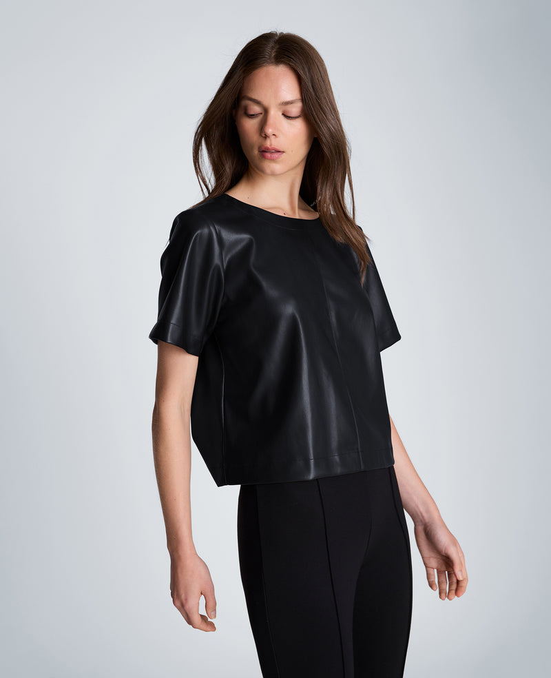 Kenneth Cole - Short Sleeve Cropped Tee WOMENS TOPS for Women