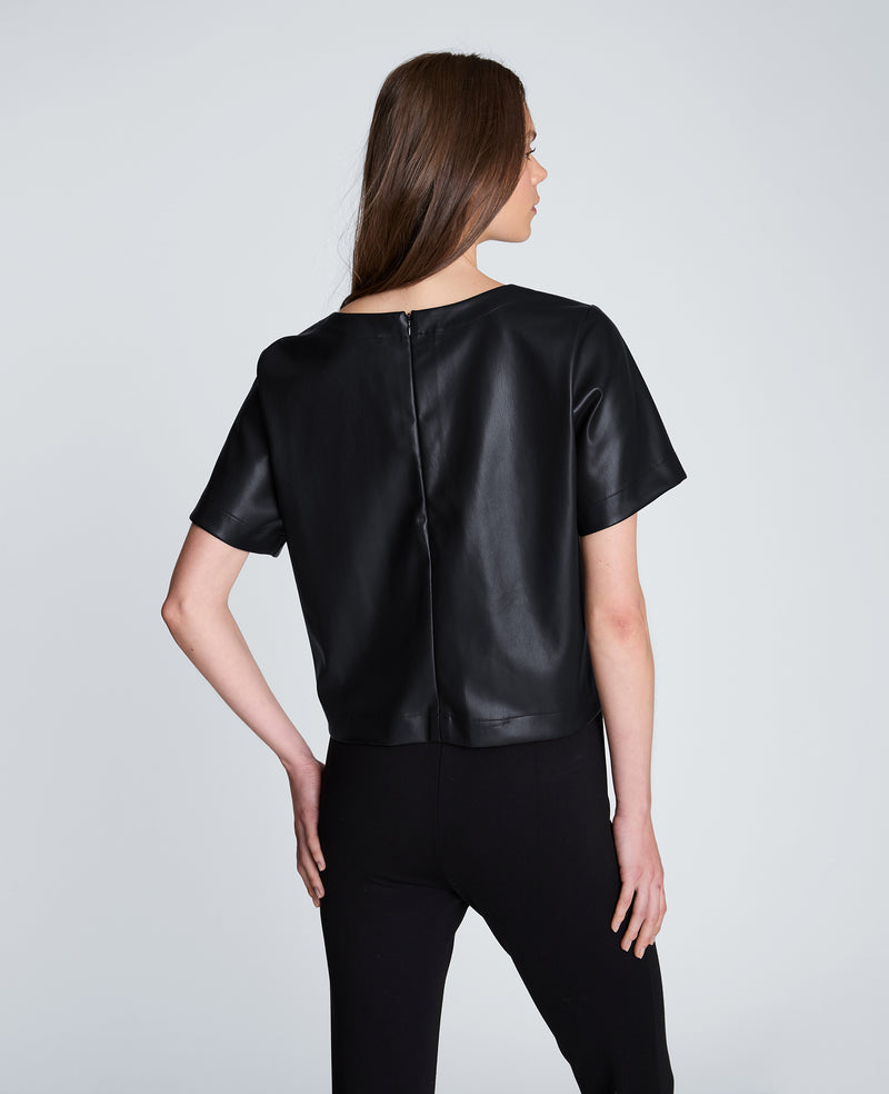 Kenneth Cole - Short Sleeve Cropped Tee WOMENS TOPS for Women