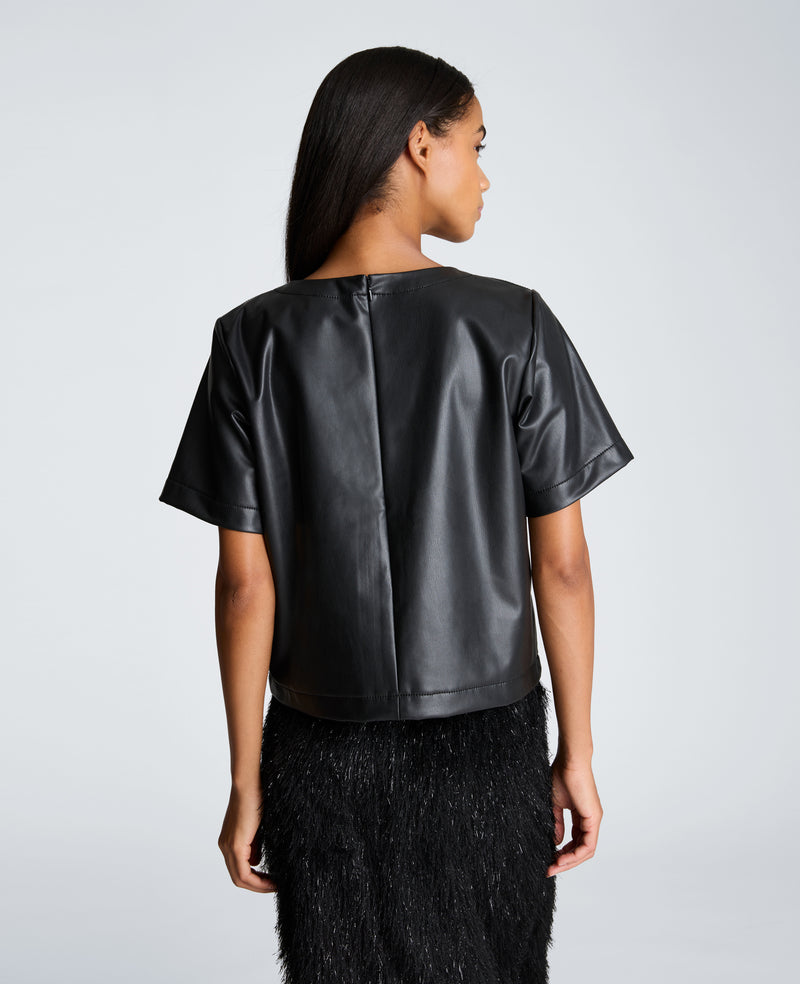 Kenneth Cole - Short Sleeve Cropped Tee WOMENS TOPS for Women