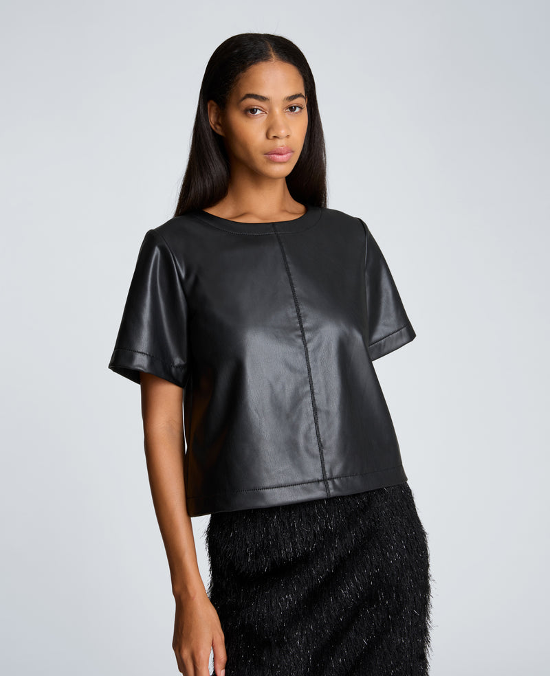 Kenneth Cole - Short Sleeve Cropped Tee WOMENS TOPS for Women