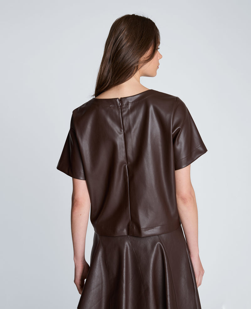 Kenneth Cole - Short Sleeve Cropped Tee WOMENS TOPS for Women
