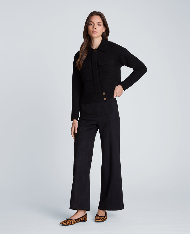 Kenneth Cole - Long Sleeve Utility Collar Jacket WOMENS SWEATER for Women