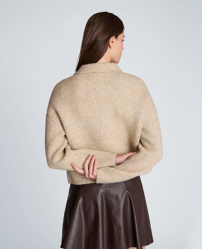 Kenneth Cole - Long Sleeve Utility Collar Jacket WOMENS SWEATER for Women