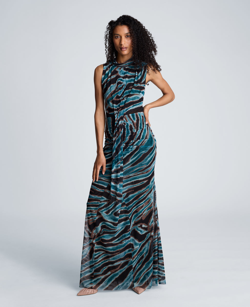 Kenneth Cole - Pleated Bodice Maxi Dress WOMENS DRESS for Women 