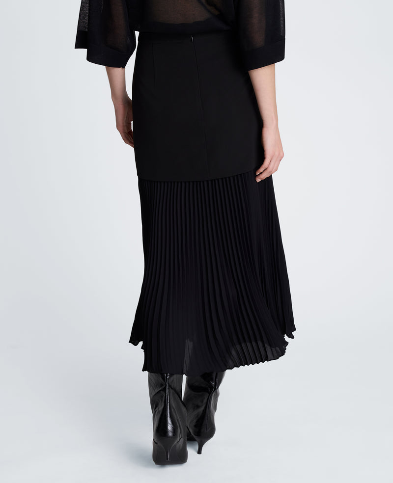 Kenneth Cole - Center Back Zip Pleated Maxi Skirt WOMENS SKIRTS for Women