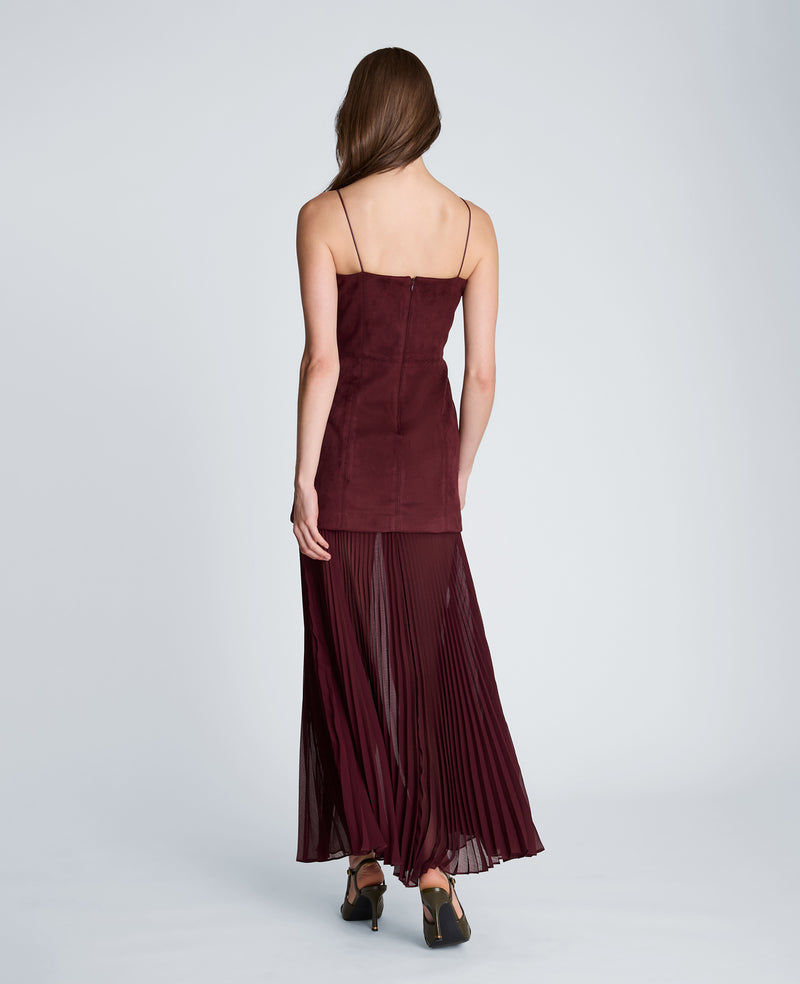 Kenneth Cole - Combo Pleated Midi Dress WOMENS DRESS for Women