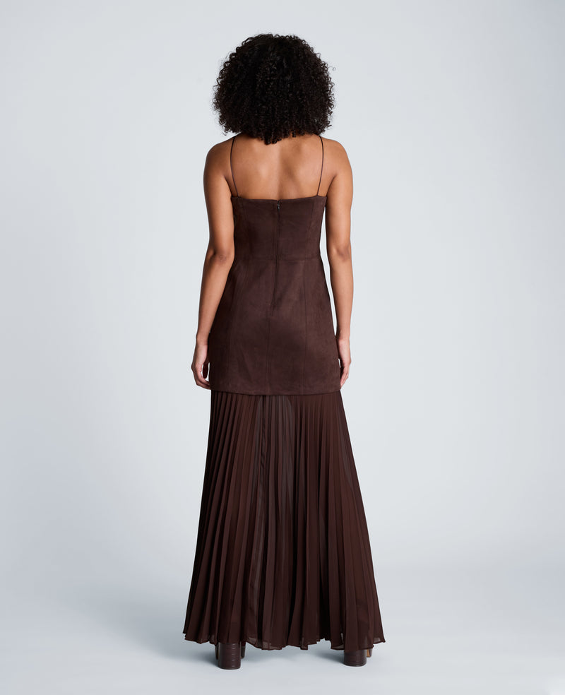 Kenneth Cole - Combo Pleated Midi Dress WOMENS DRESS for Women