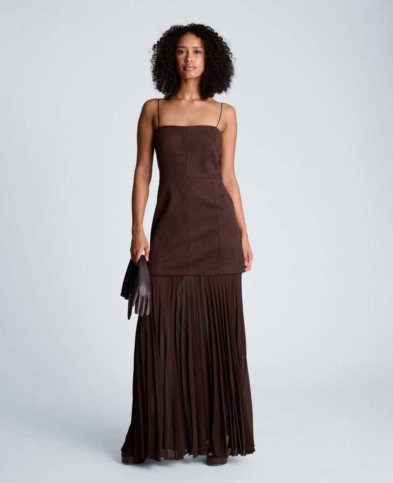 Kenneth Cole - Combo Pleated Midi Dress WOMENS DRESS for Women