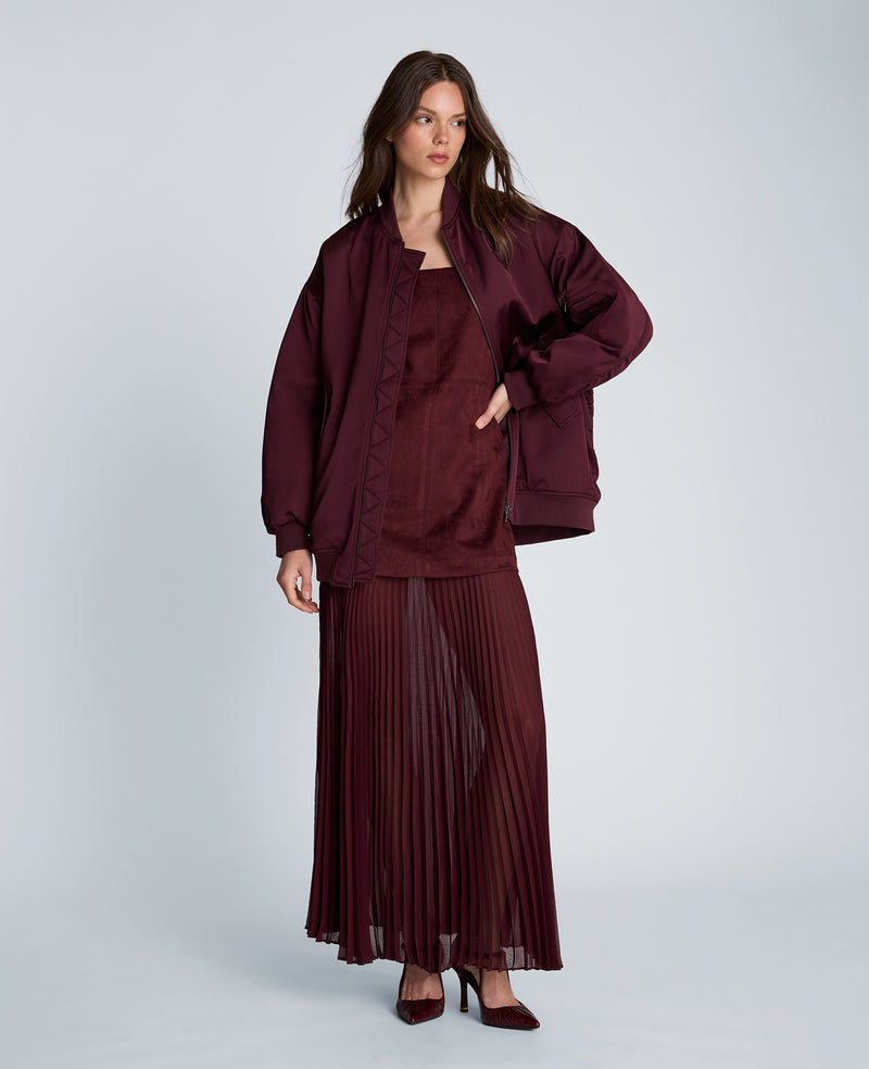 Kenneth Cole - Combo Pleated Midi Dress WOMENS DRESS for Women