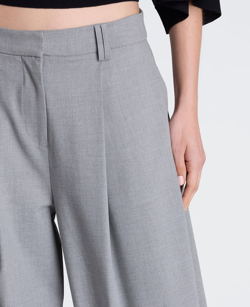 Kenneth Cole - Fly Front Wide Leg Accordion Side Pleat Pant WOMENS PANTS for Women
