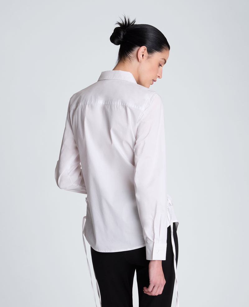 Kenneth Cole - Fitted Button Front Shirt with Tie Up Sides WOMENS SHIRTS for Women