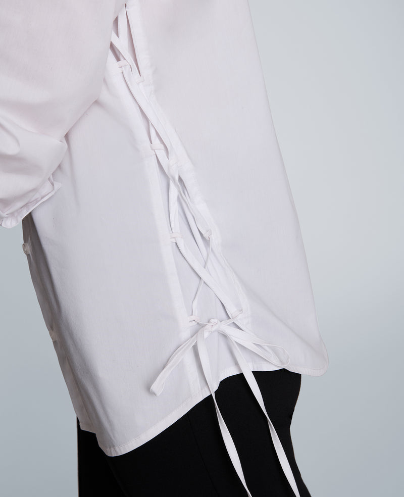 Kenneth Cole - Fitted Button Front Shirt with Tie Up Sides WOMENS SHIRTS for Women