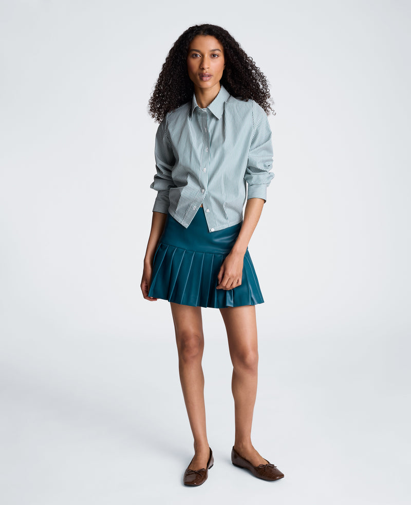 Kenneth Cole - Center Back Zip Mini Pleated Skirt WOMENS SKIRTS for Women